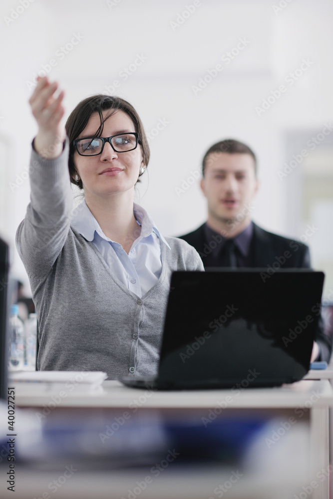 Fototapeta premium business people group on seminar