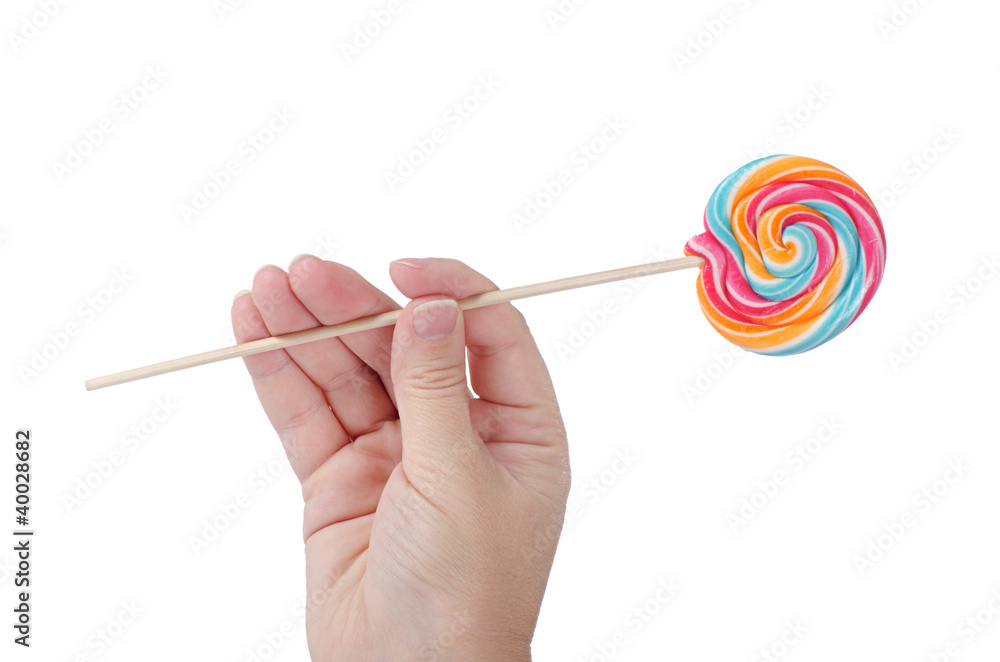 Colorful lollipop isolated on the white Colorful lollipop isolated on the white