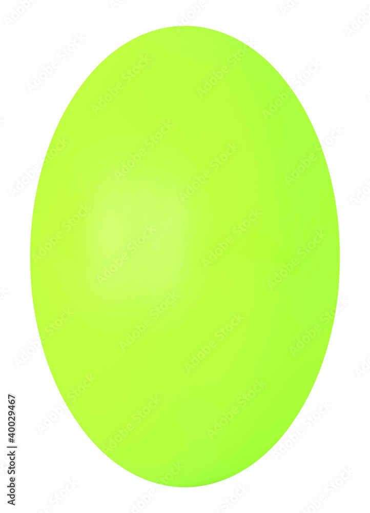 isolated green egg