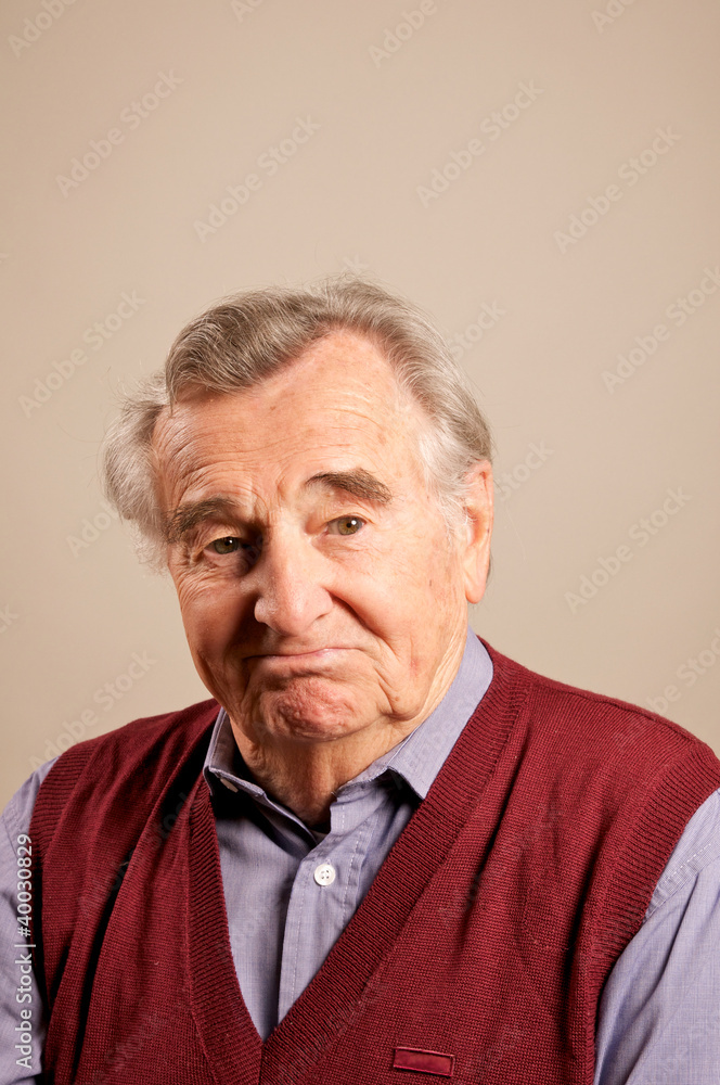 entäuschter Senior entäuschter Senior