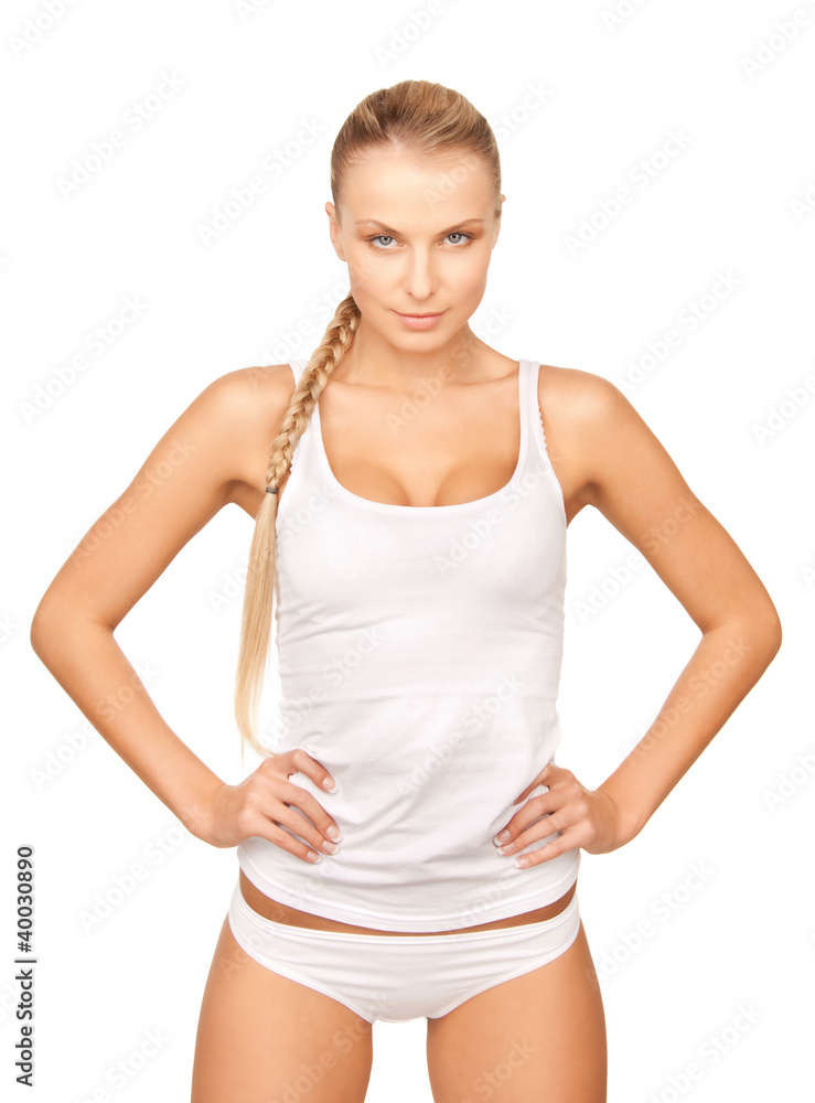 beautiful woman in cotton undrewear beautiful woman in cotton undrewear
