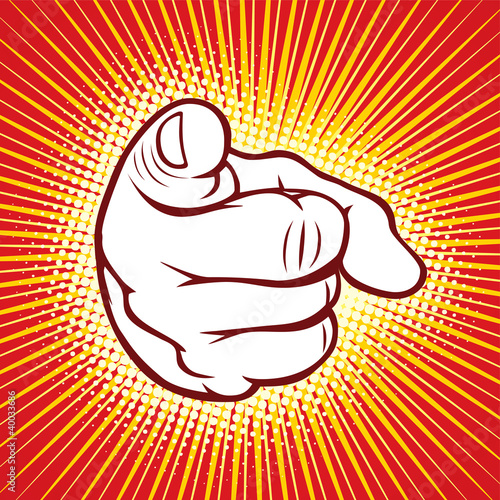 Pointing hand