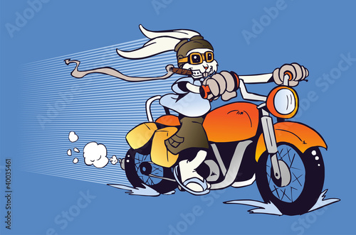 Motorized cartoon Easter Bunny