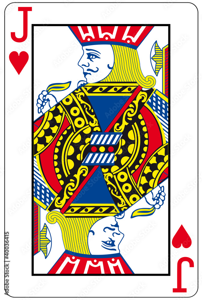 Naklejka premium Herz Bube