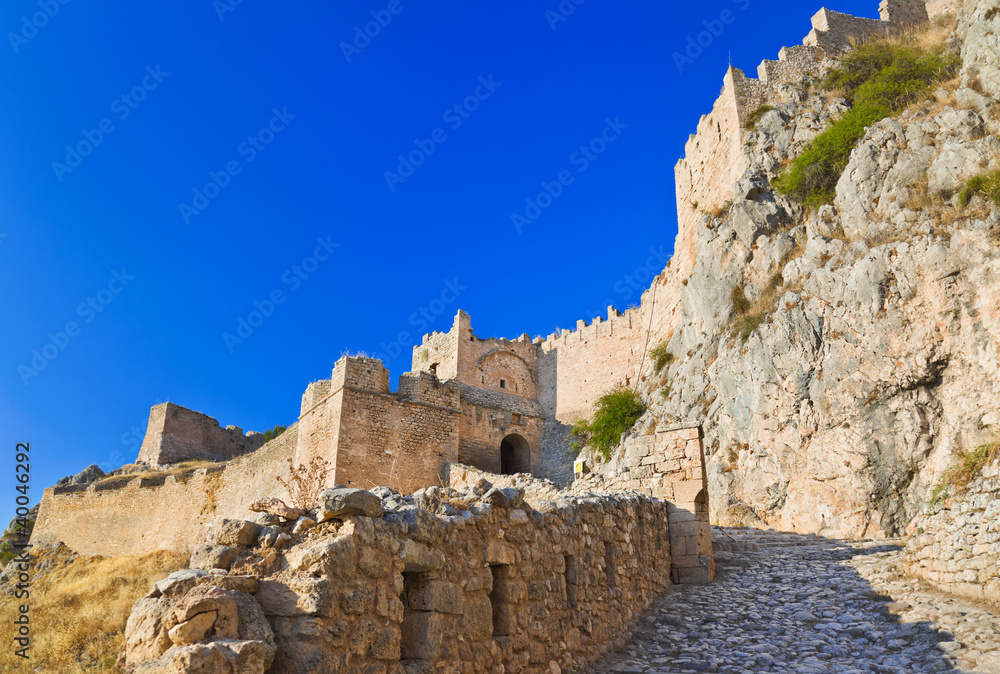 Old fort in Corinth, Greece