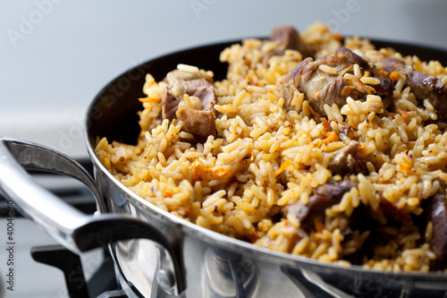 Pilaf (meat of a ram paella)