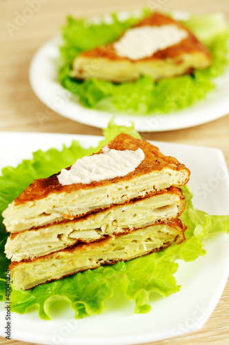 Spanish national dish - tortilla