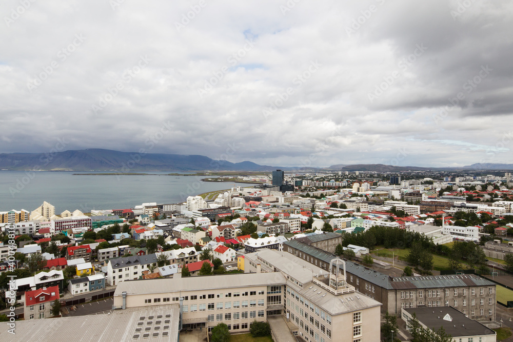 Reykjavik wodok z góry 2