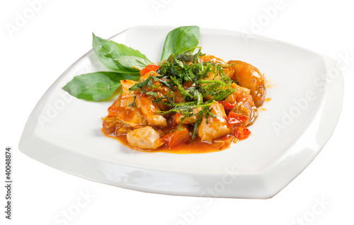 chicken with vegetable