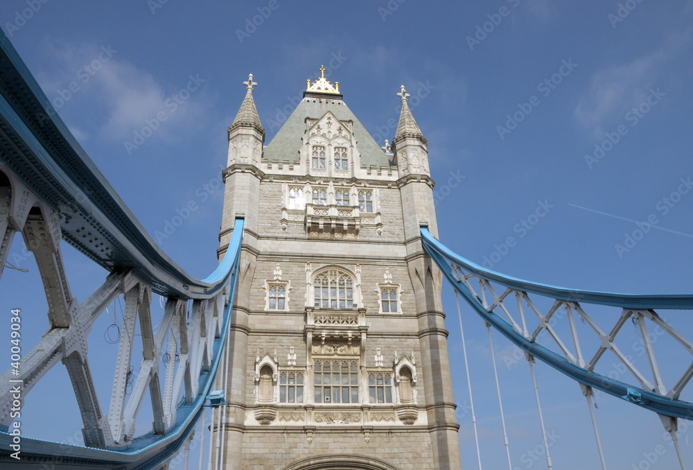 Detail of Tower Bridge, London