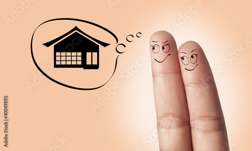 Foto a couple of finger dream