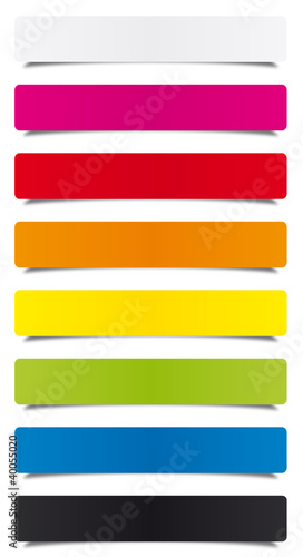 Étiquettes multicolores