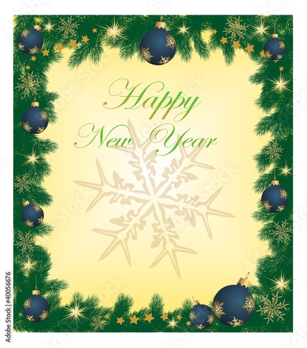 Christmas background from fir-tree branches