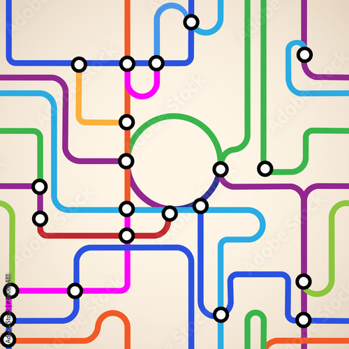 Abstract subway map seamless