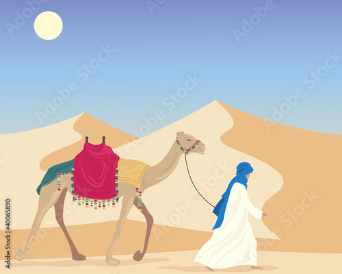 arab with camel