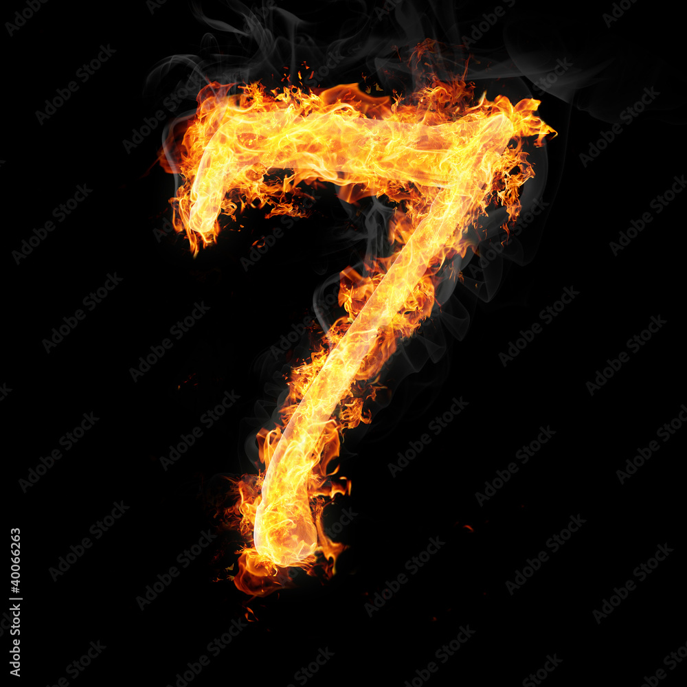 Fonts, numbers and symbols in fire for different purposes Fonts, numbers and symbols in fire for different purposes