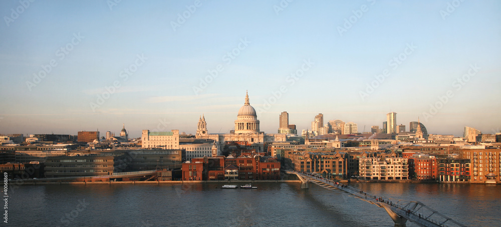 St Paul's Cathedral and Millennium Bridge