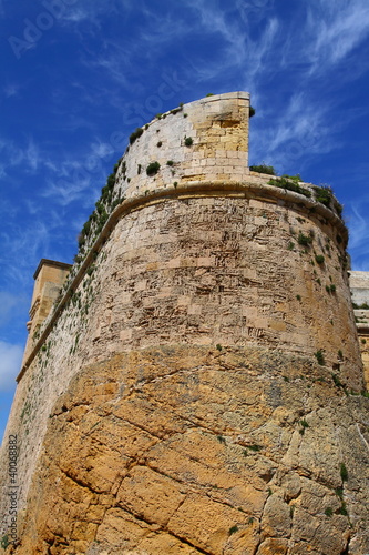 View of Rabat (Victoria) fortress (Gozo, Maltese islands)