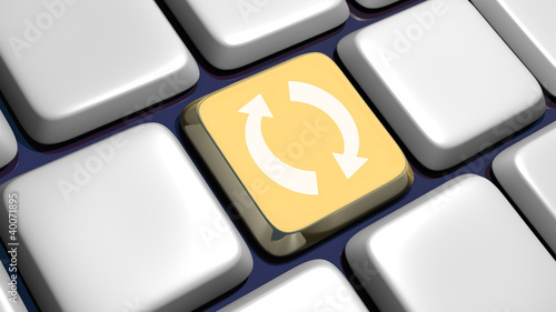Foto Keyboard (detail) with recycling key