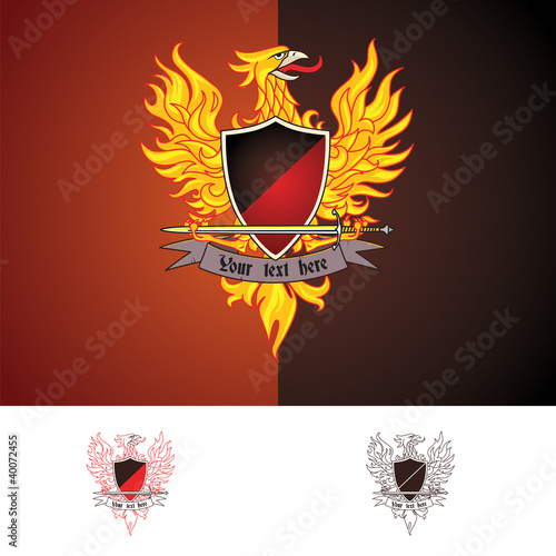 Phoenix bird vector