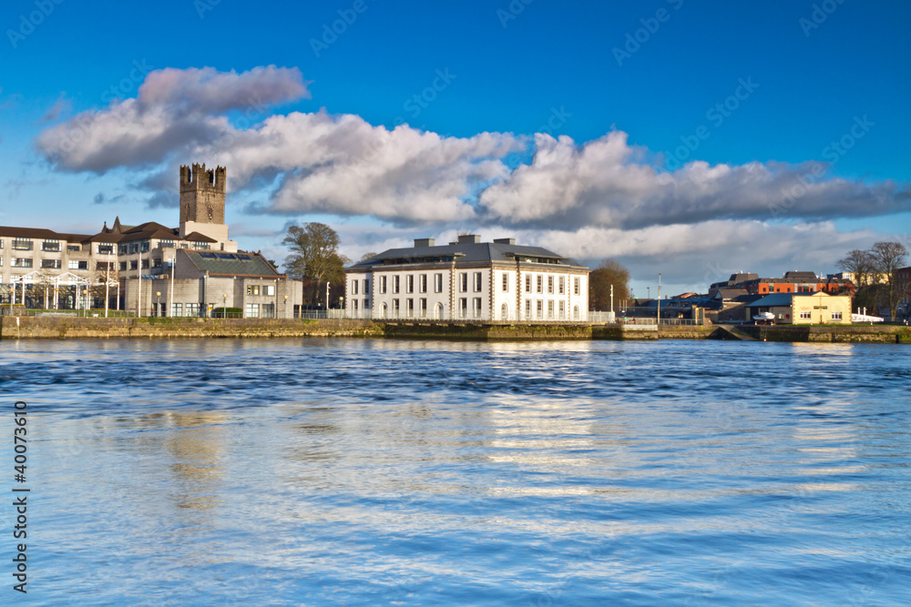 Shannon river scenery in Limerick city, Ireland