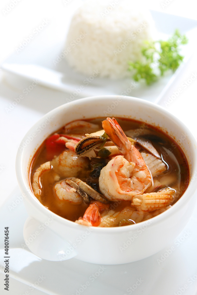 Thai Tom Yum Seafood Soup Thai Tom Yum Seafood Soup