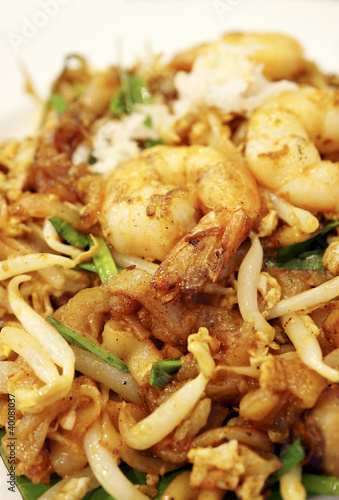 Penang Char Kway Teow Noodles with Prawn