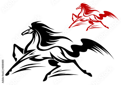 Running stallion