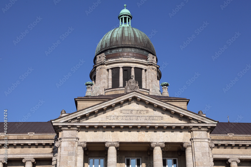 Detailaufnahme vom Oberlandesgericht in Hamburg