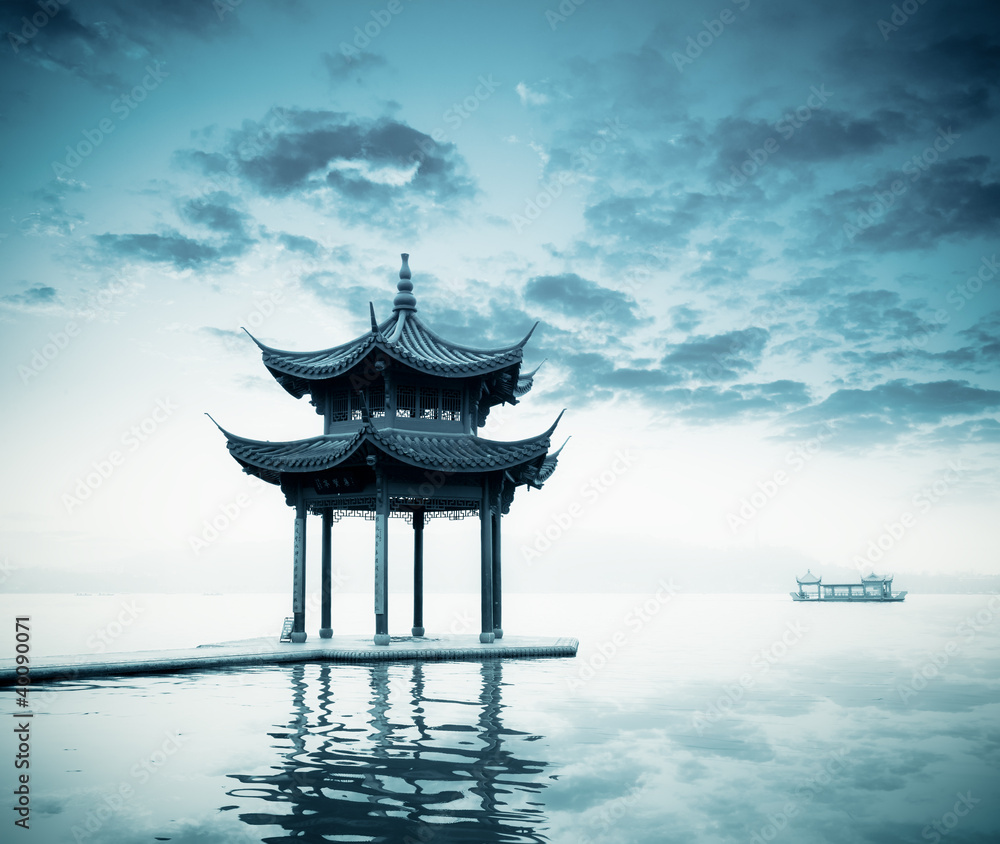 ancient pavilion on the west lake ancient pavilion on the west lake