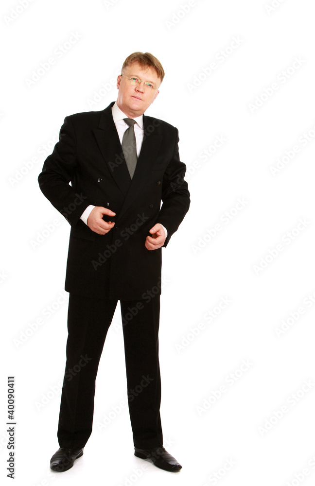 A full length portrait of businessman standing A full length portrait of businessman standing