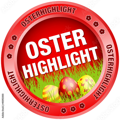 Button Osterhighlight Ostereier rot