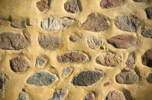 Wall with stones