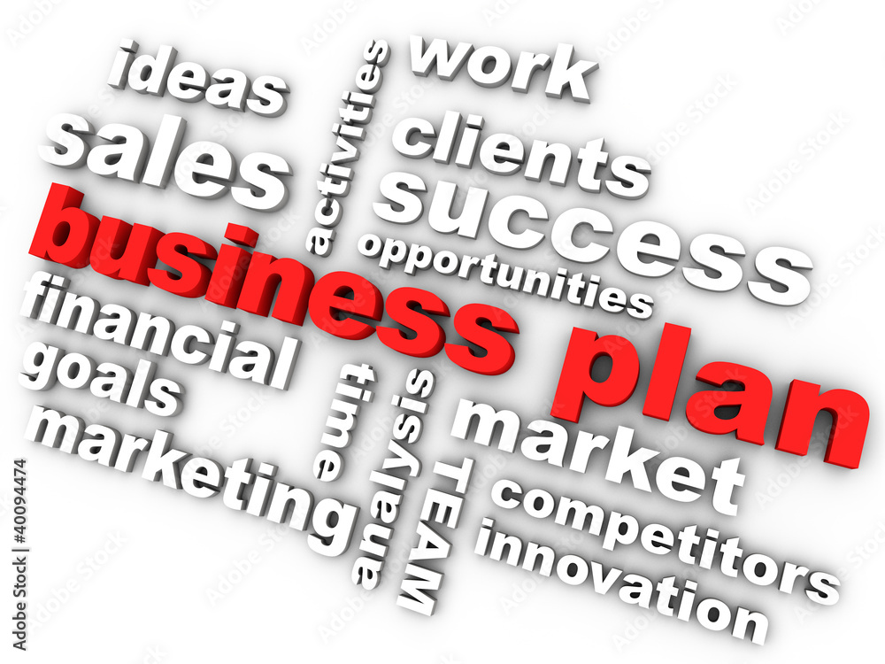business plan in red surrounded by relevant words business plan in red surrounded by relevant words