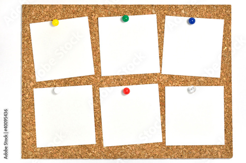 コルクボードのメモ