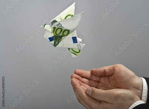 Money flying
