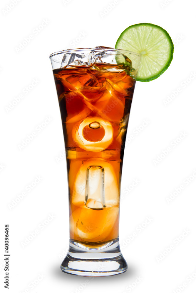 Cola drink, isolated on white background Cola drink, isolated on white background