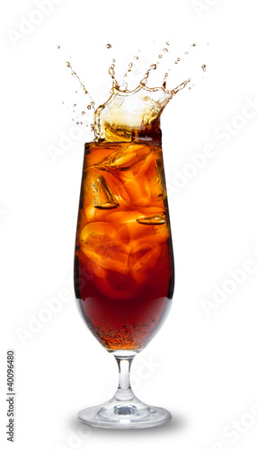 Cola drink, isolated on white background
