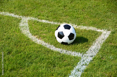 Soccer ball on the field