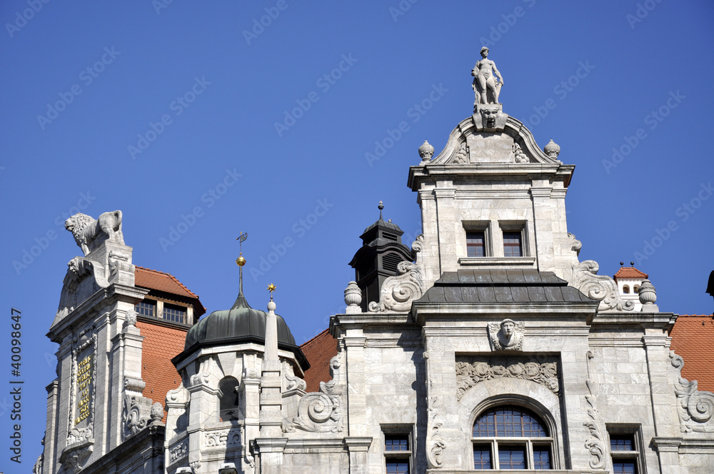 Fototapeta premium Neues Rathaus Leipzig Detail