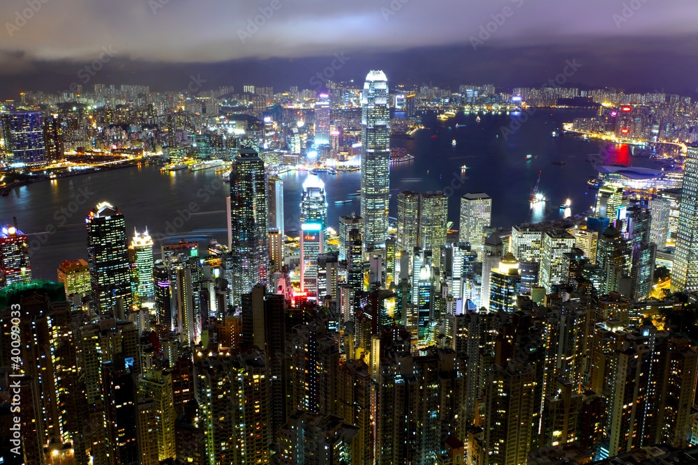 Obraz premium Hong Kong at night
