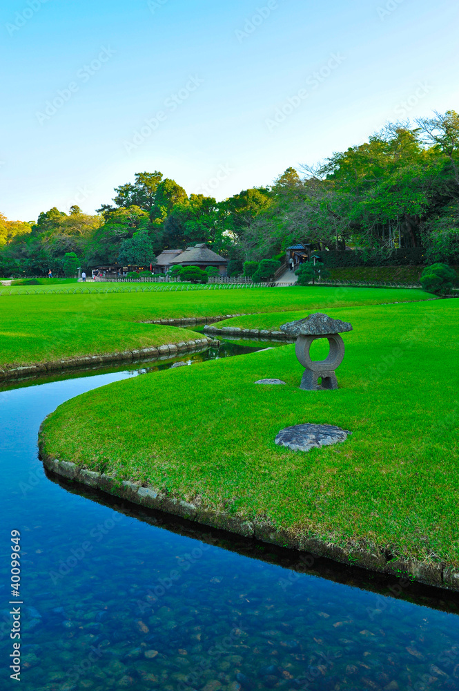 View in Koishikava korakuen garden in Okayama Japan