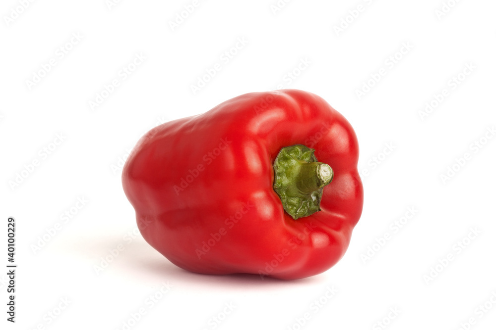 Red bell pepper isolated in white background Red bell pepper isolated in white background