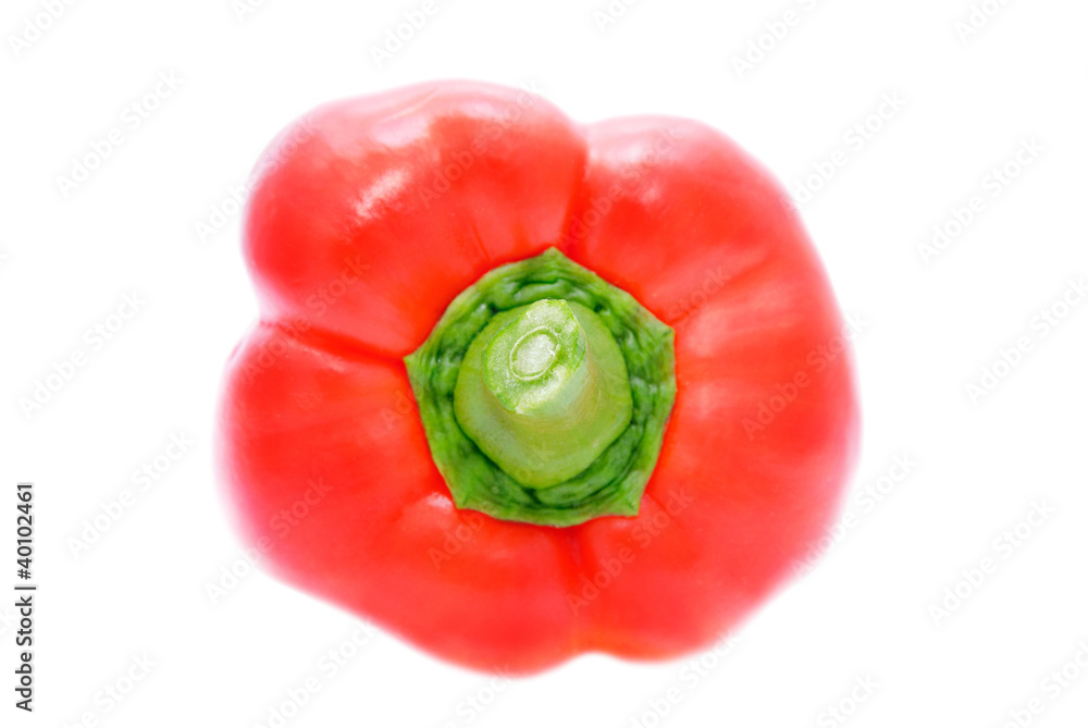 sweet bell pepper isolated on white background sweet bell pepper isolated on white background