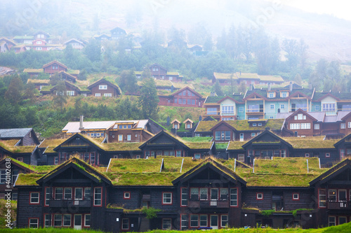 Buildings on high mountains