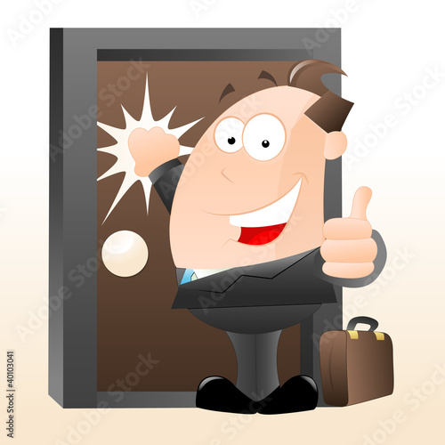 Cartoon Salesman