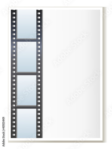 Blank photo, video template