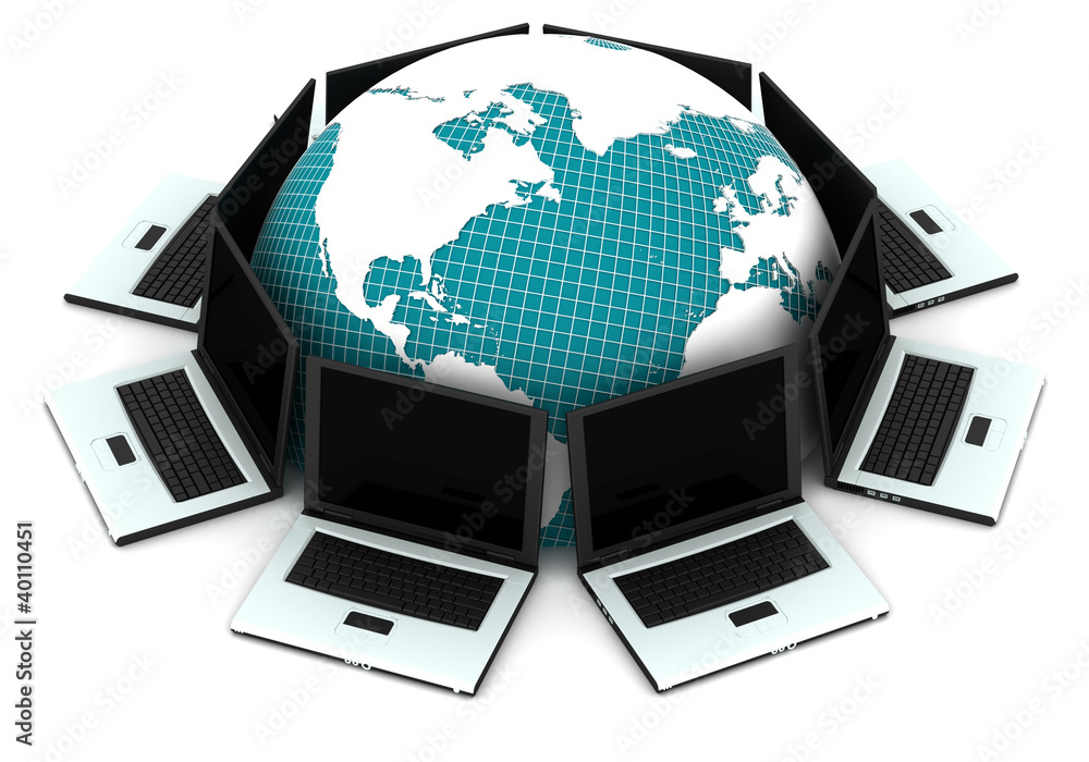 Computer network communicating Computer network communicating