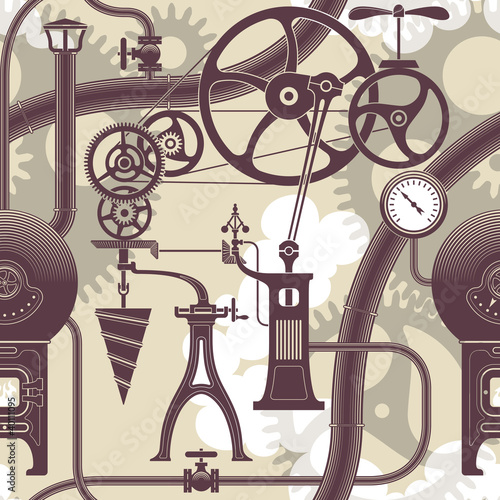 Steampunk pattern