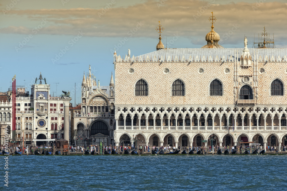 Doges Palace and Saint Mark square in Venice
